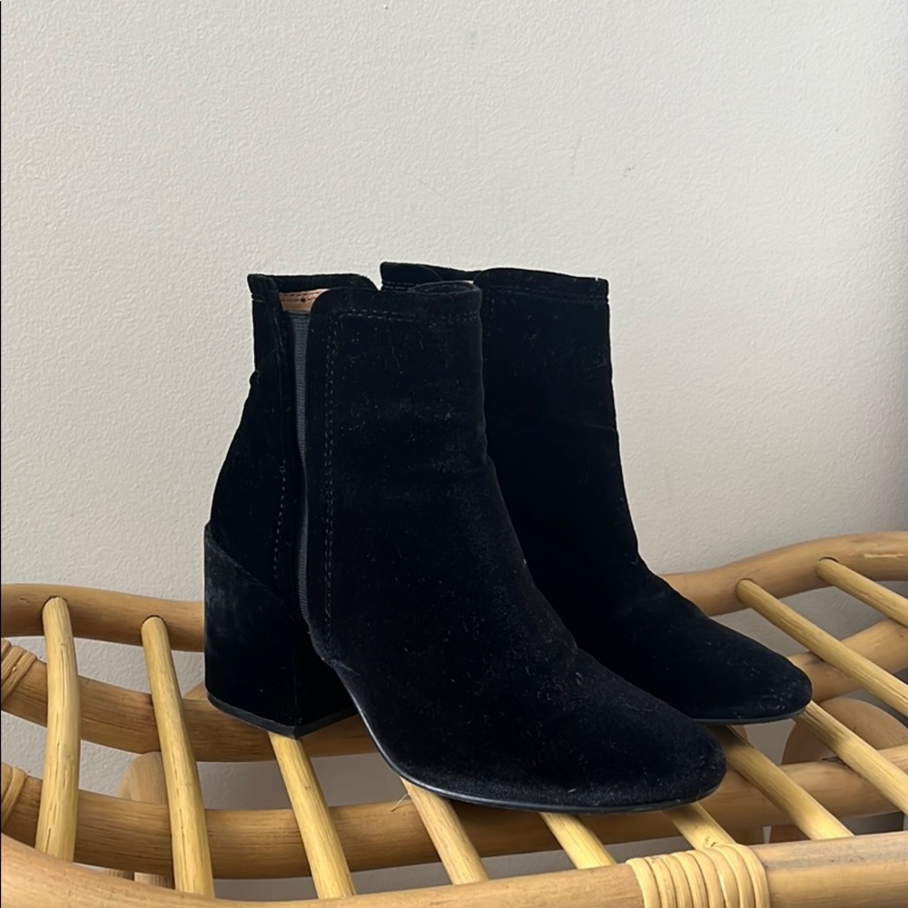 Black Suede Booties